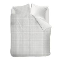 Billede af Auping Casual Squares Sengetøj 200x220 cm - Cream/Dark Blue