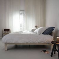 Billede af Auping Casual Squares Sengetøj 240x220 cm - Cream/Dark Blue