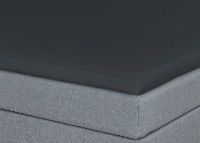 Billede af CPH Living Kuvertlagen Egyptisk Bomuldssatin 90x200x6 cm - Mørkegrå