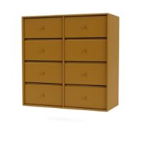 Billede af Montana Reol 1225 med Ophængsbeslag 69,6x69,6 cm - 142 Amber