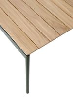 Billede af &Tradition Ville AV25 Andersen & Voll Outdoor Dining Table 90x150 cm - Bronze Green/Teak