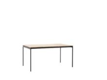 Billede af &Tradition Ville AV25 Andersen & Voll Outdoor Dining Table 90x150 cm - Warm Black/Teak