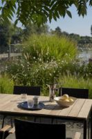 Billede af &Tradition Ville AV26 Andersen & Voll Outdoor Dining Table 90x220 cm - Bronze Green/Teak