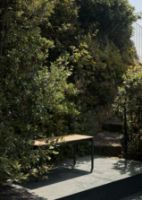 Billede af &Tradition Ville AV27 Andersen & Voll Outdoor Bench 40x110 cm - Bronze Green/Teak