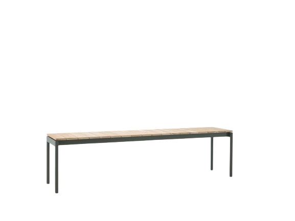 Billede af &Tradition Ville AV28 Andersen & Voll Outdoor Bench 40x180 cm - Bronze Green/Teak