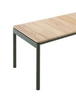 Billede af &Tradition Ville AV28 Andersen & Voll Outdoor Bench 40x180 cm - Bronze Green/Teak