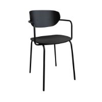 Billede af Hübsch Arch Dining Chair H: 82 cm  - Black