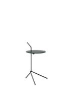 Billede af &Tradition Halten SH9 Side Table H: 65,7 cm - Warm Black Steel/Verde Guatemala Marble