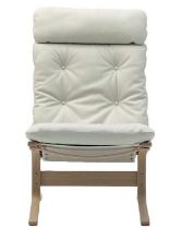 Billede af LK Hjelle Siesta Classic Lænestol Høj SH: 45 cm - Nature/Prescott Lamb