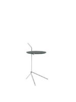 Billede af &Tradition Halten SH9 Side Table H: 65,7 cm - Polished Stainless Steel/Verde Guatemala Marble