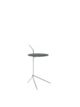 Billede af &Tradition Halten SH9 Side Table H: 65,7 cm - Polished Stainless Steel/Verde Guatemala Marble