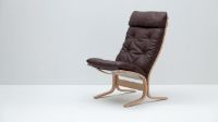 Billede af LK Hjelle Siesta Classic Lænestol Høj SH: 45 cm - Nature/Hemsen Anilin Brown