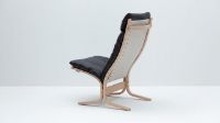 Billede af LK Hjelle Siesta Classic Lænestol Høj SH: 45 cm - Nature/Hemsen Anilin Black