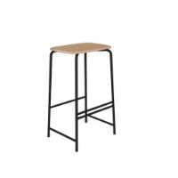 Billede af VIA Copenhagen TRAB Barstool H: 65 cm - Hvidolieret Eg