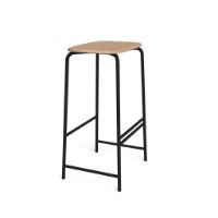 Billede af VIA Copenhagen TRAB Barstool H: 65 cm - Hvidolieret Eg