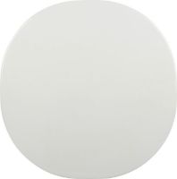 Billede af GUBI Carmel Coffee Table 75x75 cm - Clam White/Black Semi Matt