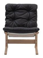 Billede af LK Hjelle Siesta Classic Lænestol Lav SH: 45 cm - Nature/Vintage Black Soft