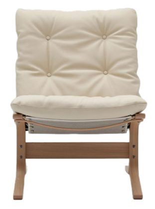 Billede af LK Hjelle Siesta Classic Lænestol Lav SH: 45 cm - Nature/Prescott Ivory