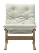 Billede af LK Hjelle Siesta Classic Lænestol Lav SH: 45 cm - Nature/Prescott Lamb