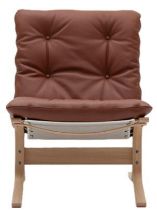 Billede af LK Hjelle Siesta Classic Lænestol Lav SH: 45 cm - Nature/Prescott Hezelnut