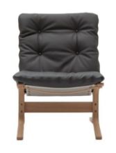 Billede af LK Hjelle Siesta Classic Lænestol Lav SH: 45 cm - Nature/Prescott Greyshadow