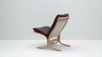 Billede af LK Hjelle Siesta Classic Lænestol Lav SH: 45 cm - Nature/Hemsen Anilin Brown