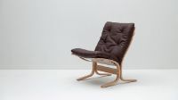 Billede af LK Hjelle Siesta Classic Lænestol Lav SH: 45 cm - Nature/Hemsen Anilin Brown