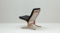 Billede af LK Hjelle Siesta Classic Lænestol Lav SH: 45 cm - Nature/Hemsen Anilin Black