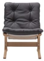 Billede af LK Hjelle Siesta Classic Lænestol Lav SH: 45 cm - Nature/Elmo Rustical Grey