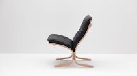 Billede af LK Hjelle Siesta Classic Lænestol Lav SH: 45 cm - Nature/Elmo Rustical Black