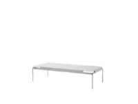 Billede af &Tradition Sett LN12 Coffee Table 140x60 cm - Dark Chrome Frame/Bianco Carrara Marble