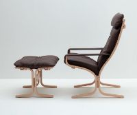 Billede af LK Hjelle Siesta Classic Fodskammel H: 45 cm - Nature/Prescott Chestnut