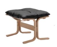 Billede af LK Hjelle Siesta Classic Fodskammel H: 45 cm - Nature/Prescott Black Ink