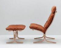 Billede af LK Hjelle Siesta Classic Fodskammel H: 45 cm - Nature/Dunes Rust