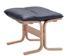 Billede af LK Hjelle Siesta Classic Fodskammel H: 45 cm - Nature/Elmo Rustical Blue