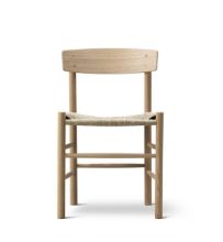 Billede af Fredericia Furniture 3239 J39 Mogensen Spisebordsstol SH: 46,5 cm - Lys Olieret Eg/Søgræs Flet 