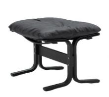 Billede af LK Hjelle Siesta Classic Fodskammel H: 45 cm - Black/Vintage Black Soft