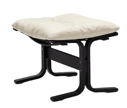 Billede af LK Hjelle Siesta Classic Fodskammel H: 45 cm - Black/Prescott Ivory