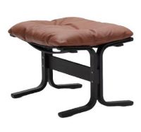 Billede af LK Hjelle Siesta Classic Fodskammel H: 45 cm - Black/Prescott Hezelnut