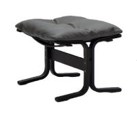 Billede af LK Hjelle Siesta Classic Fodskammel H: 45 cm - Black/Prescott Greyshadow