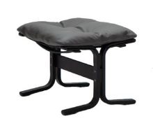 Billede af LK Hjelle Siesta Classic Fodskammel H: 45 cm - Black/Prescott Greyshadow