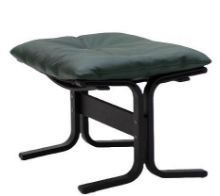 Billede af LK Hjelle Siesta Classic Fodskammel H: 45 cm - Black/Elmo Rustical Green