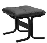 Billede af LK Hjelle Siesta Classic Fodskammel H: 45 cm - Black/Elmo Rustical Grey