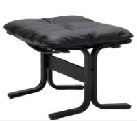 Billede af LK Hjelle Siesta Classic Fodskammel H: 45 cm - Black/Elmo Rustical Black