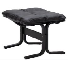 Billede af LK Hjelle Siesta Classic Fodskammel H: 45 cm - Black/Elmo Rustical Black