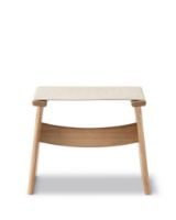 Billede af Fredericia Furniture Seto Stool SH: 43 cm - Natur Canvas/Eg Lys Olie