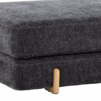 Billede af Bloomingville Groove  Daybed L: 200 cm - Mørkegrå/Polyester