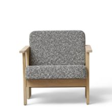 Billede af Form & Refine Block Lounge Chair SH: 39 cm - White Oak/Zero