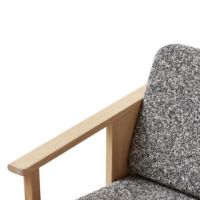 Billede af Form & Refine Block Lounge Chair SH: 39 cm - White Oak/Zero