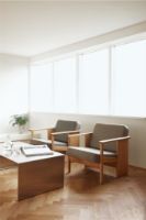 Billede af Form & Refine Block Lounge Chair SH: 39 cm - White Oak/Hallingdal 65
